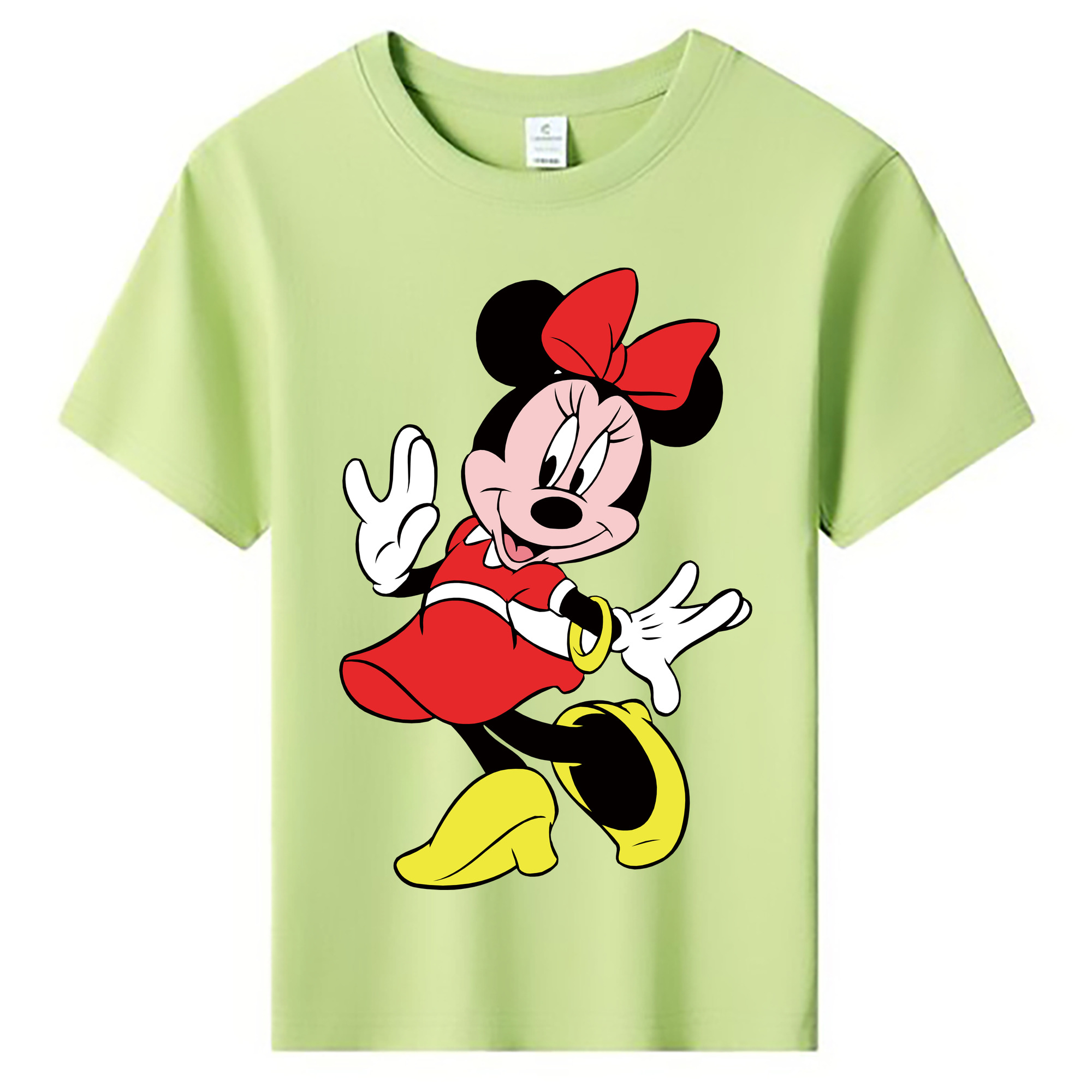 ミッキーマウス Mickey Mouse 綿100％キッズTシャツ（フロントプリント）